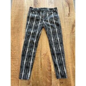Joe's Jeans Women's Black White Snakeskin Low Rise Super Skinny Ankle Jeans 30